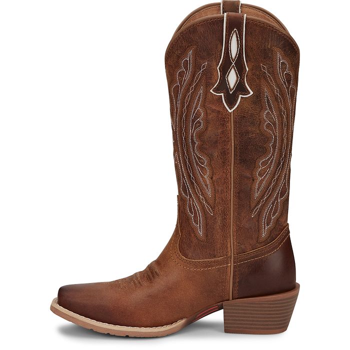 Bottes Western Rein 12" pour femme - Waxy Tan