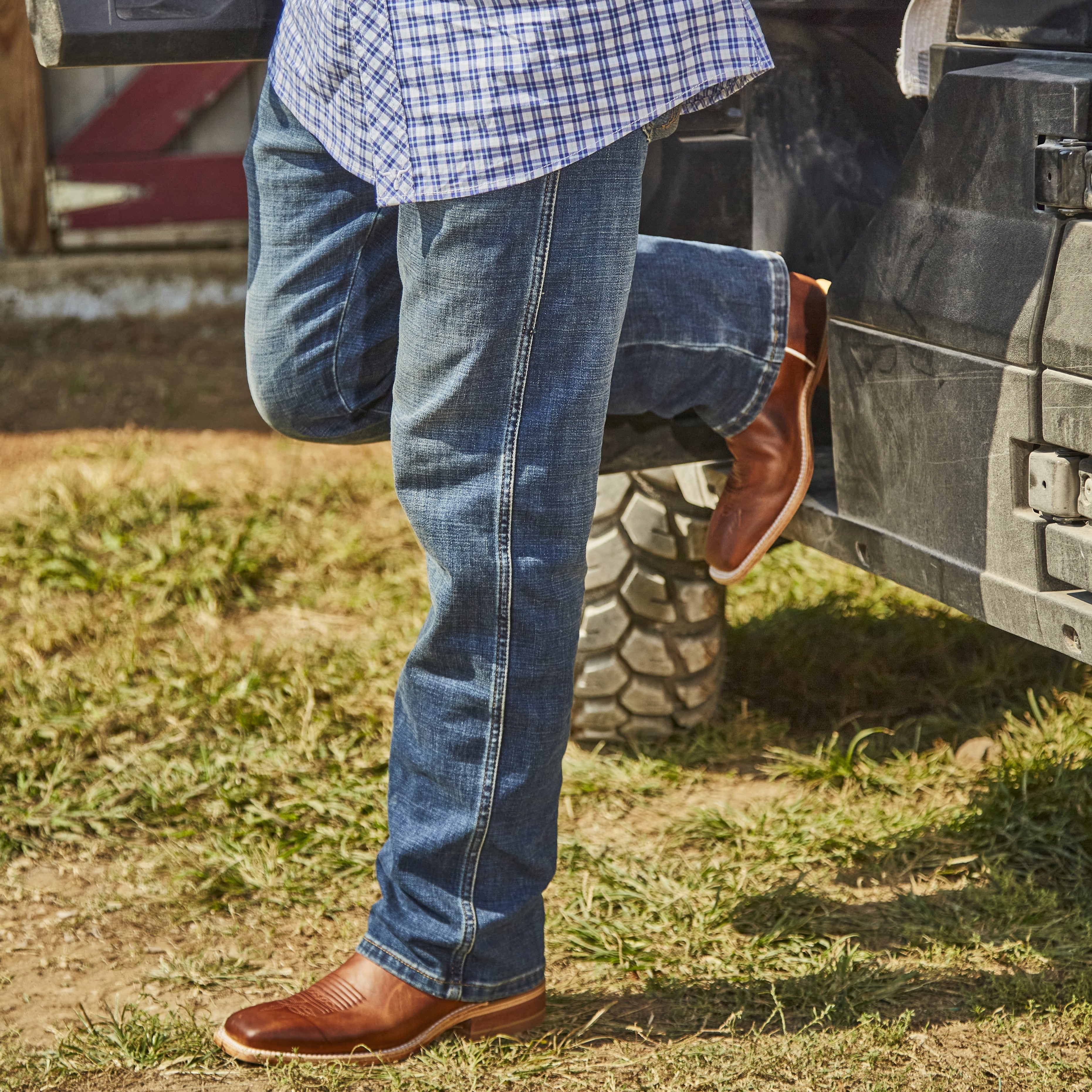 Bottes western Bent Rail® Austin 11" pour homme - Marron cognac