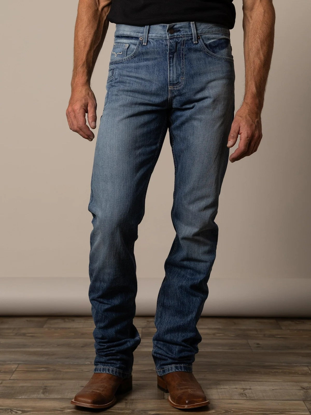 Kimes Ranch James – Jeans pour homme à coupe droite et évasée pour bottes