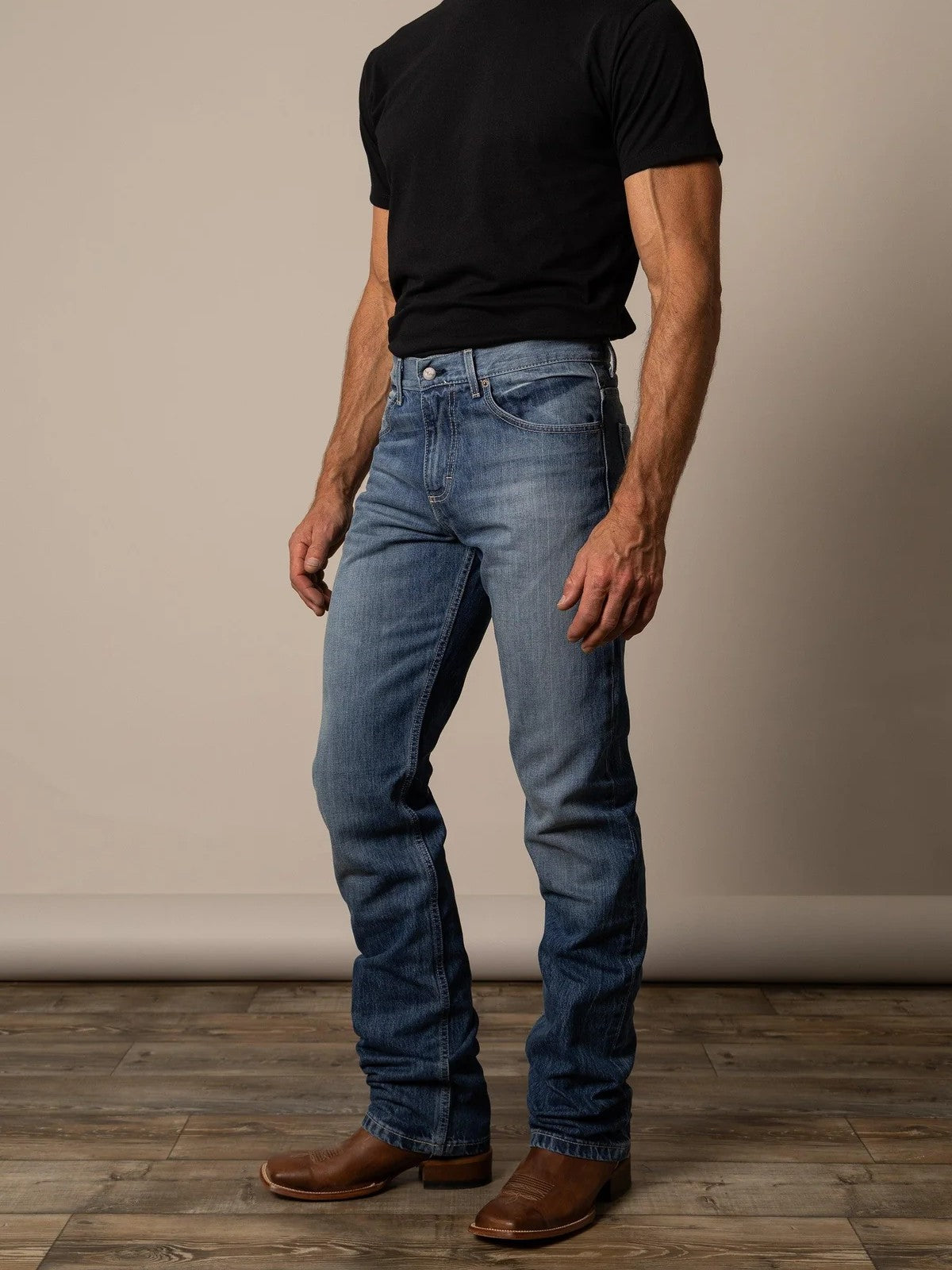 Kimes Ranch James – Jeans pour homme à coupe droite et évasée pour bottes