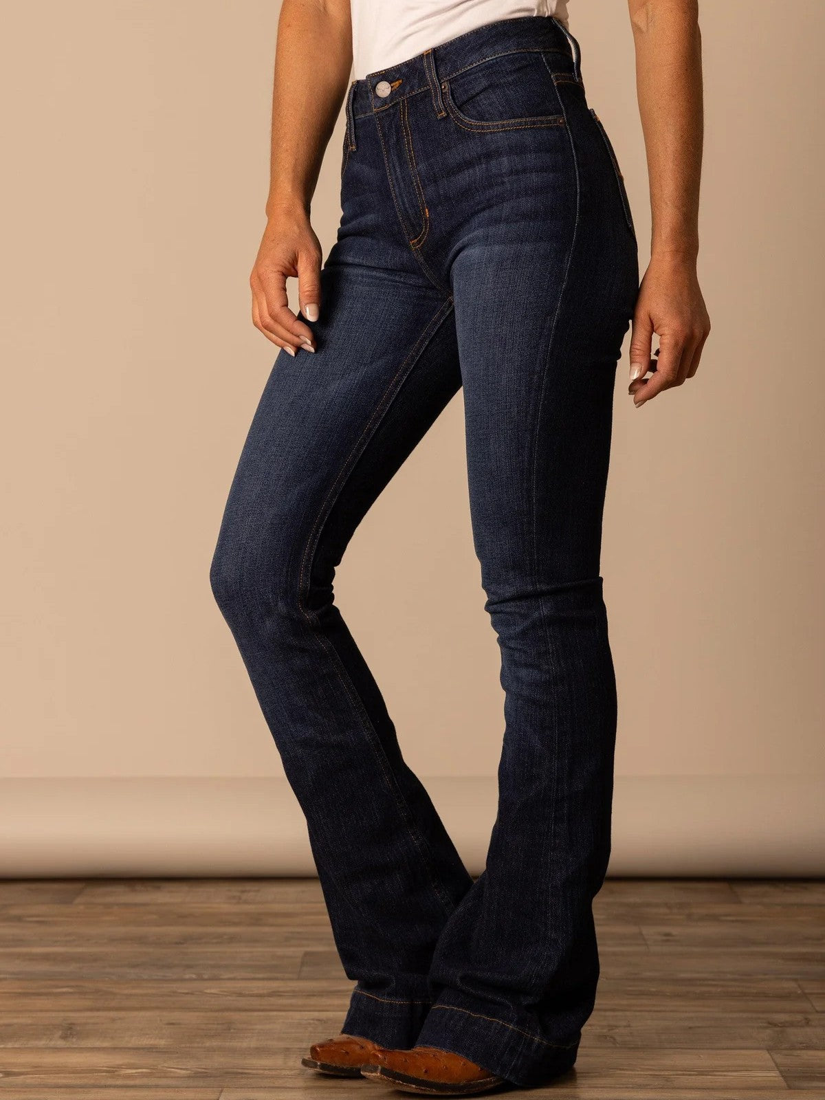 Kimes Ranch Jennifer Ultra High-Rise Flare Jean - Blue