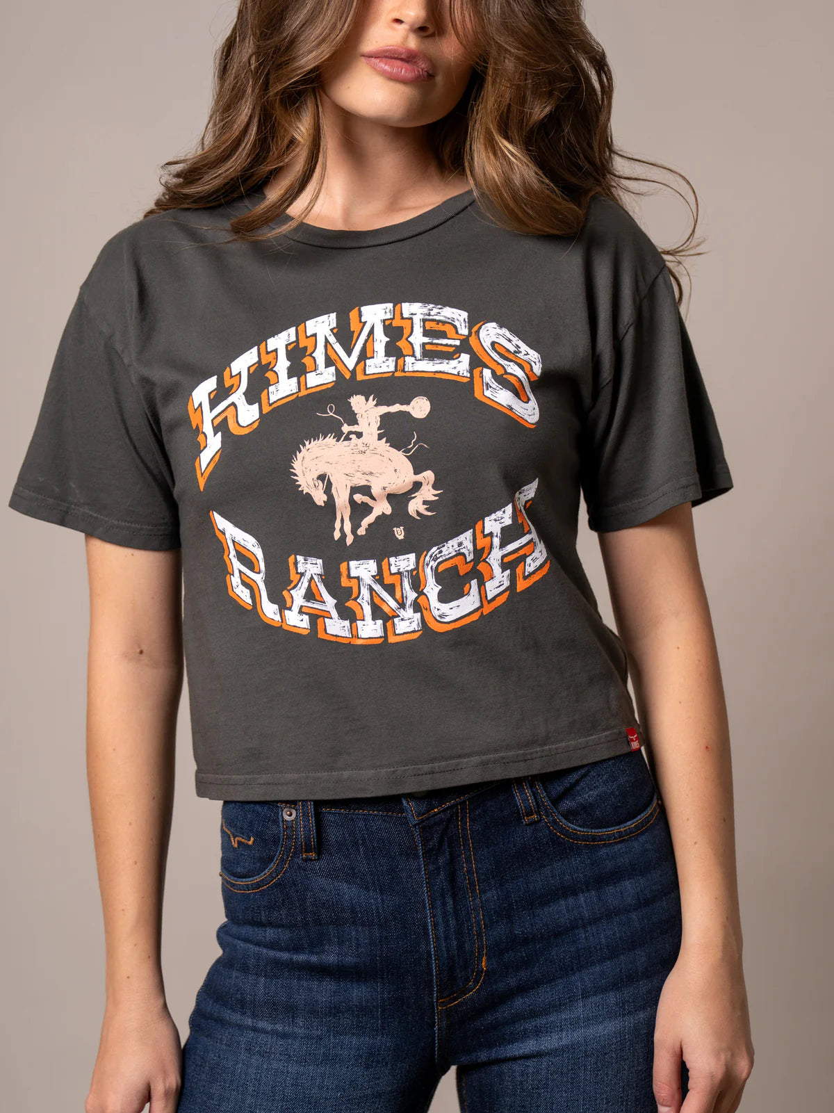 Kimes Ranch Lucky B Bucking Cropped Tee