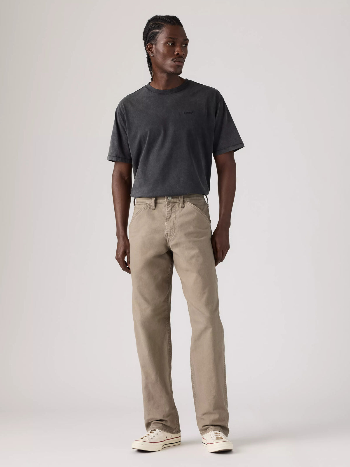 555 Pantalon de charpentier à coupe décontractée