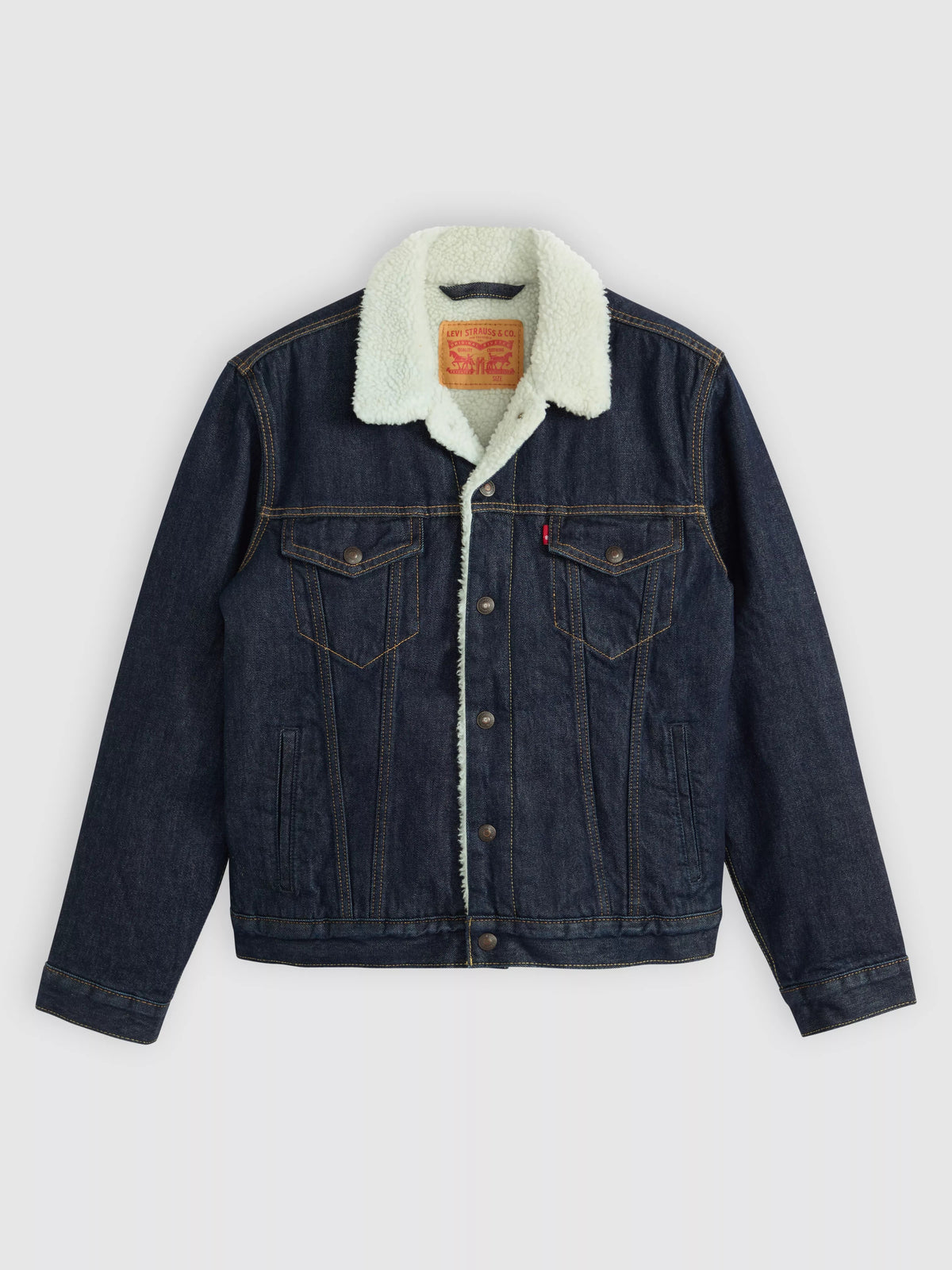Veste Trucker Type III doublée en sherpa pour homme