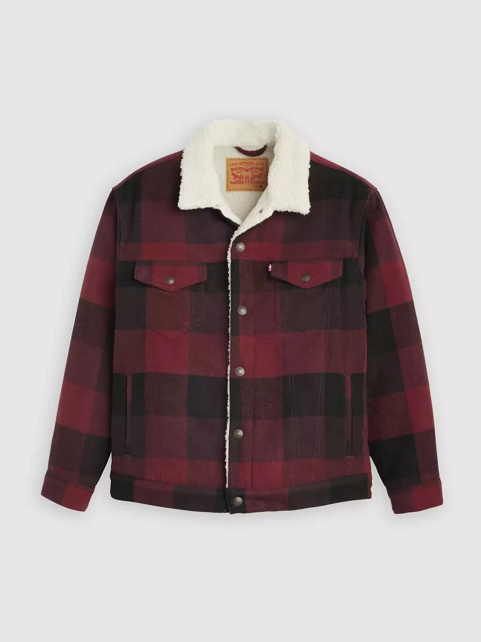 Levi's Men's Relaxed Fit Plaid Trucker Jacket