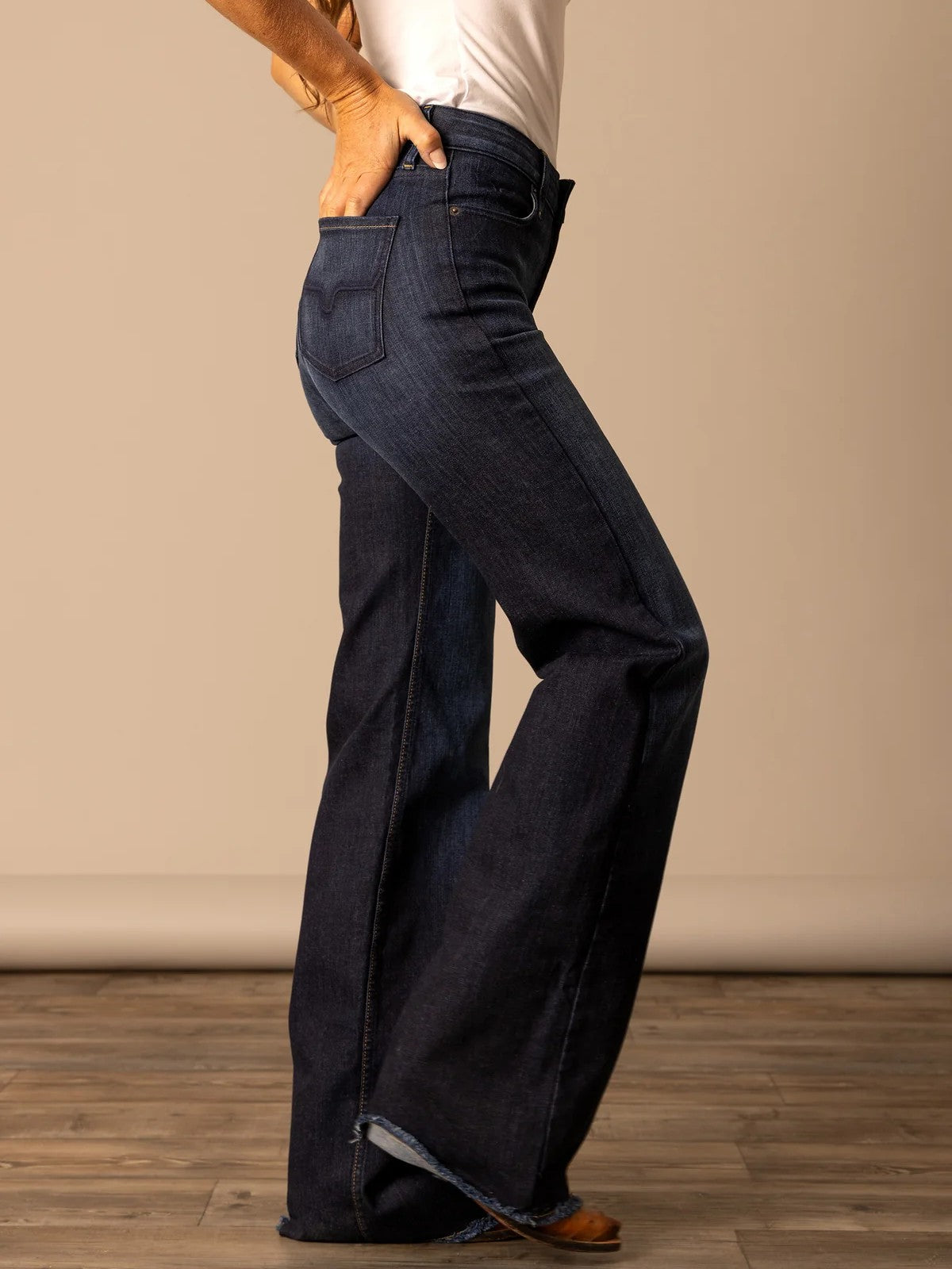 Kimes Ranch Olivia High-Rise Stovepipe Jean - Dark Wash