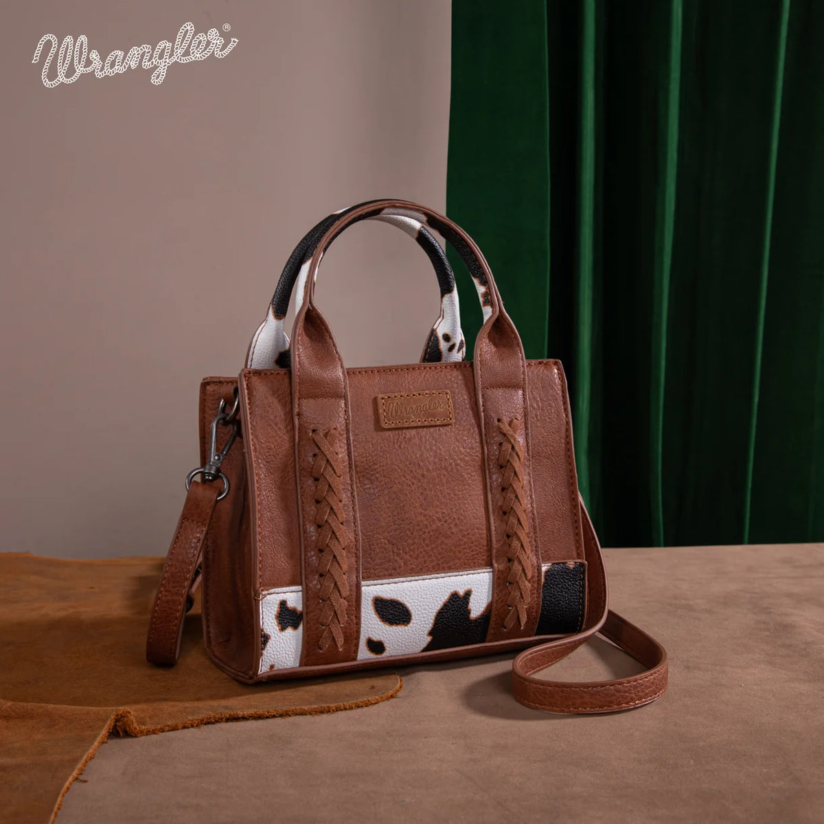 Wrangler Cow Print Tote/Crossbody