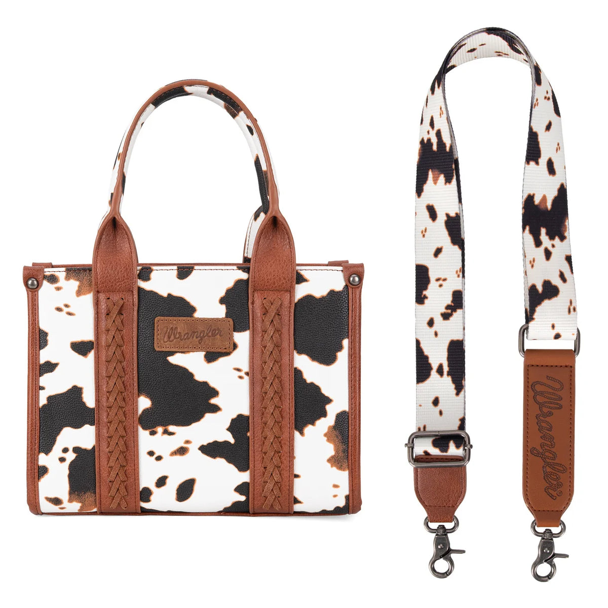 Wrangler Cow Print Tote/Crossbody