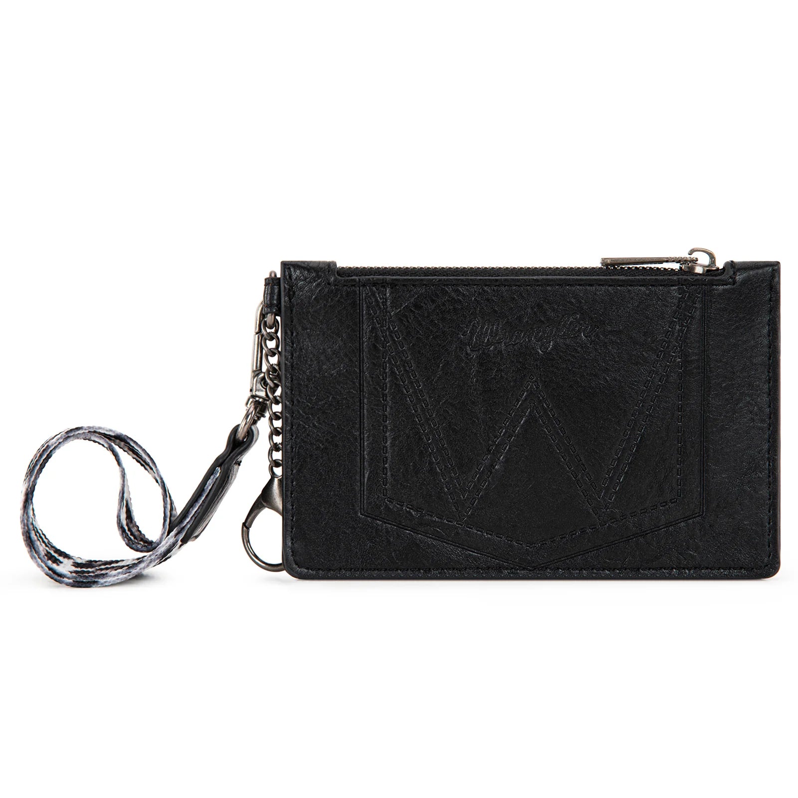 Porte-clés et porte-cartes Wrangler à imprimé léopard - Noir
