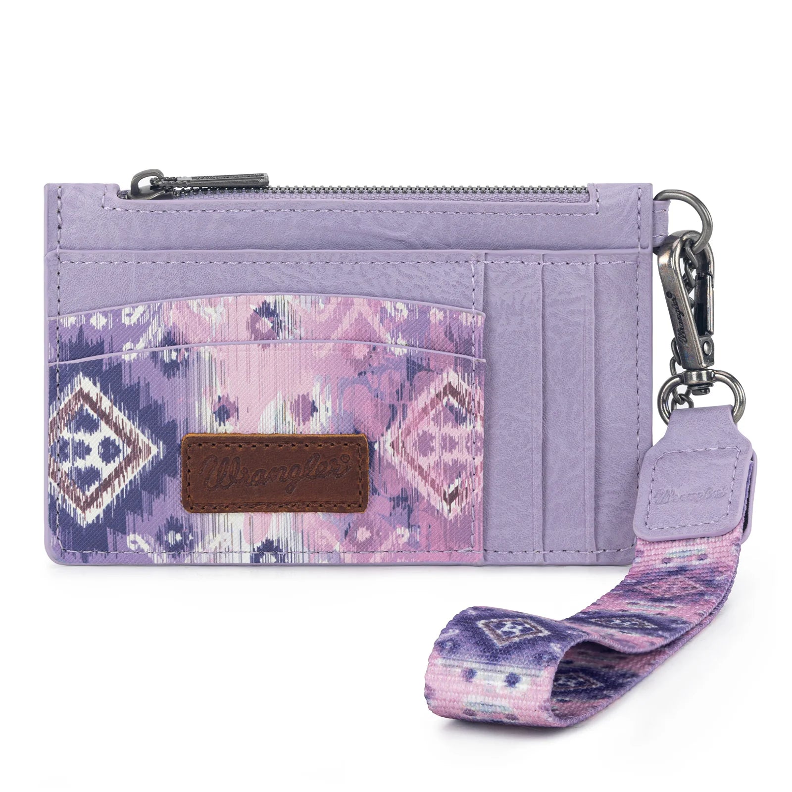 Wrangler Aztec Print Key Chain Wristlet Card Wallet