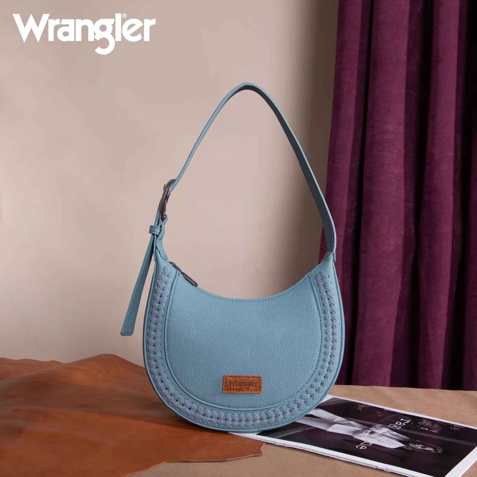 Sac bandoulière Wrangler Whipstitch Crescent - Jean