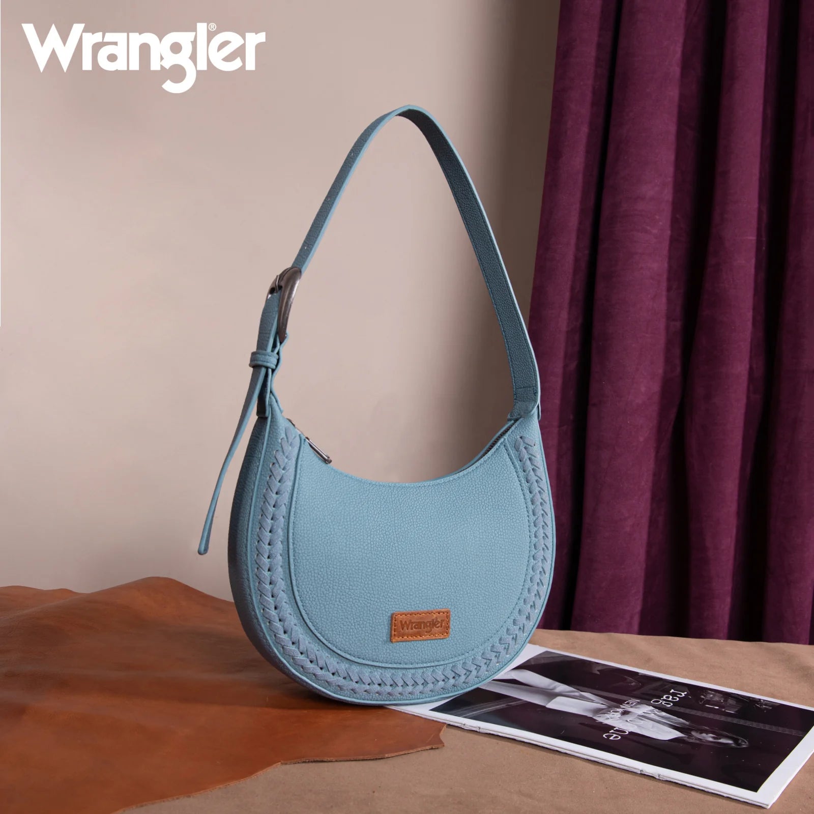 Sac bandoulière Wrangler Whipstitch Crescent - Jean