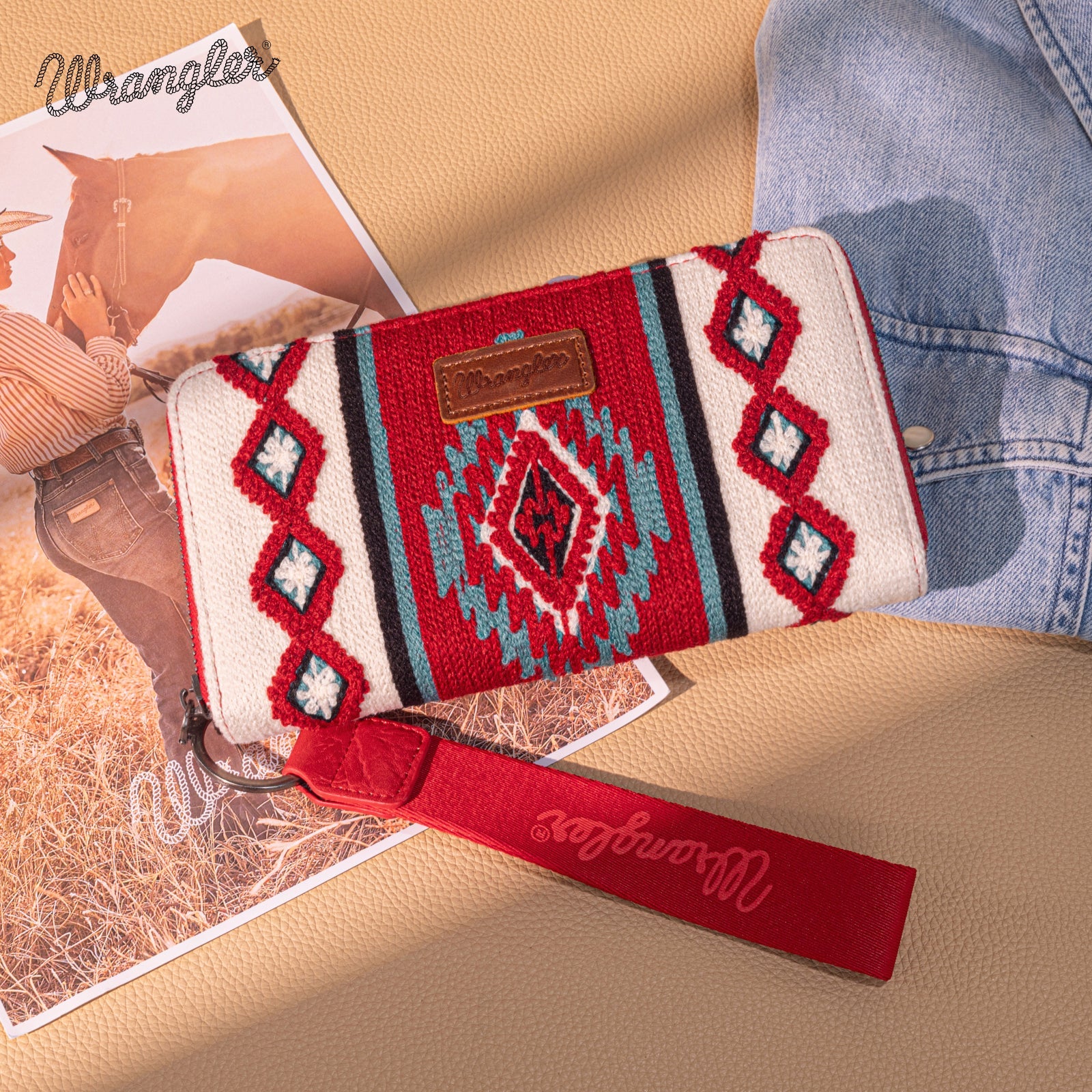 Wrangler Southwestern Knitted Wallet/Wristlet