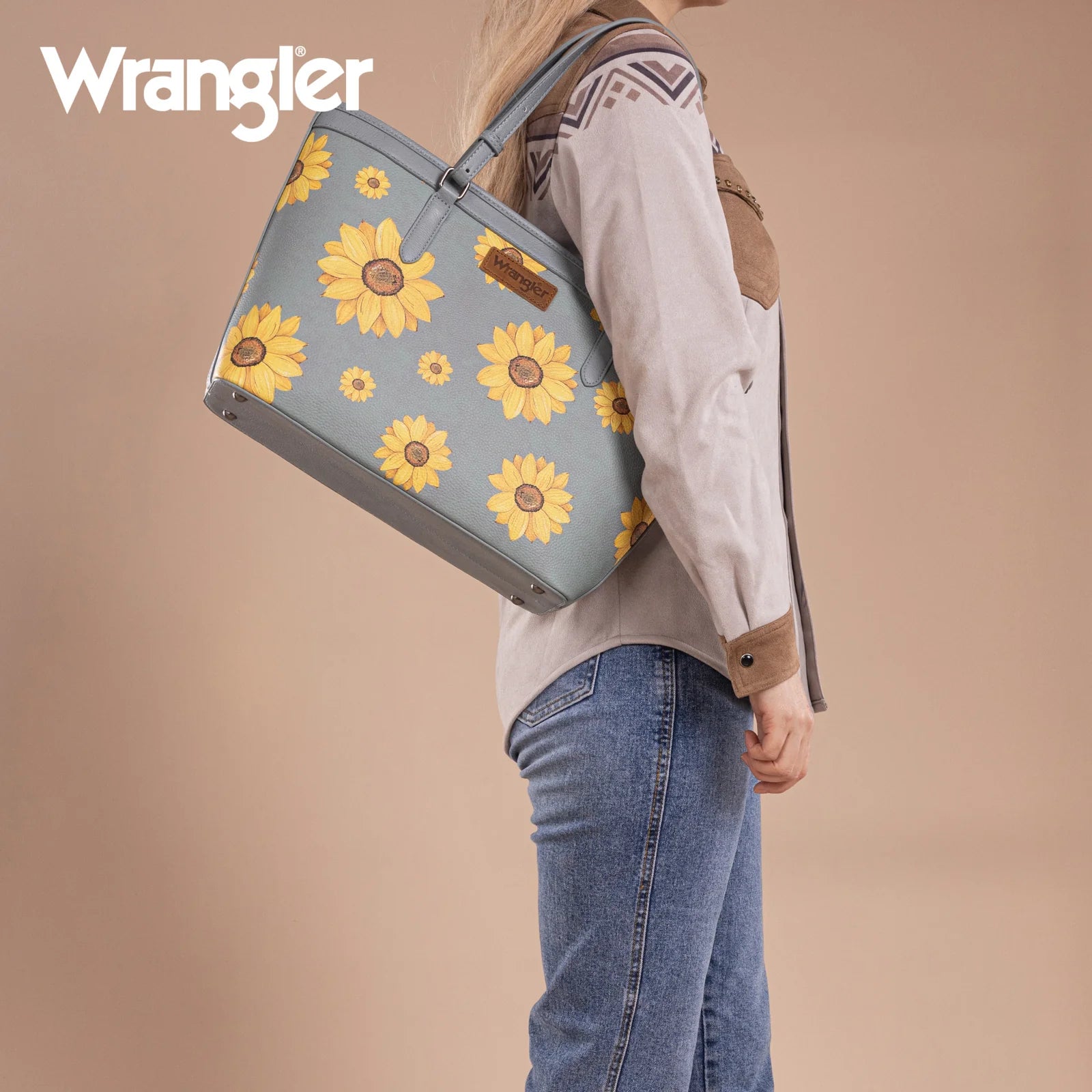 Wrangler Sunflower Print Tote Bag