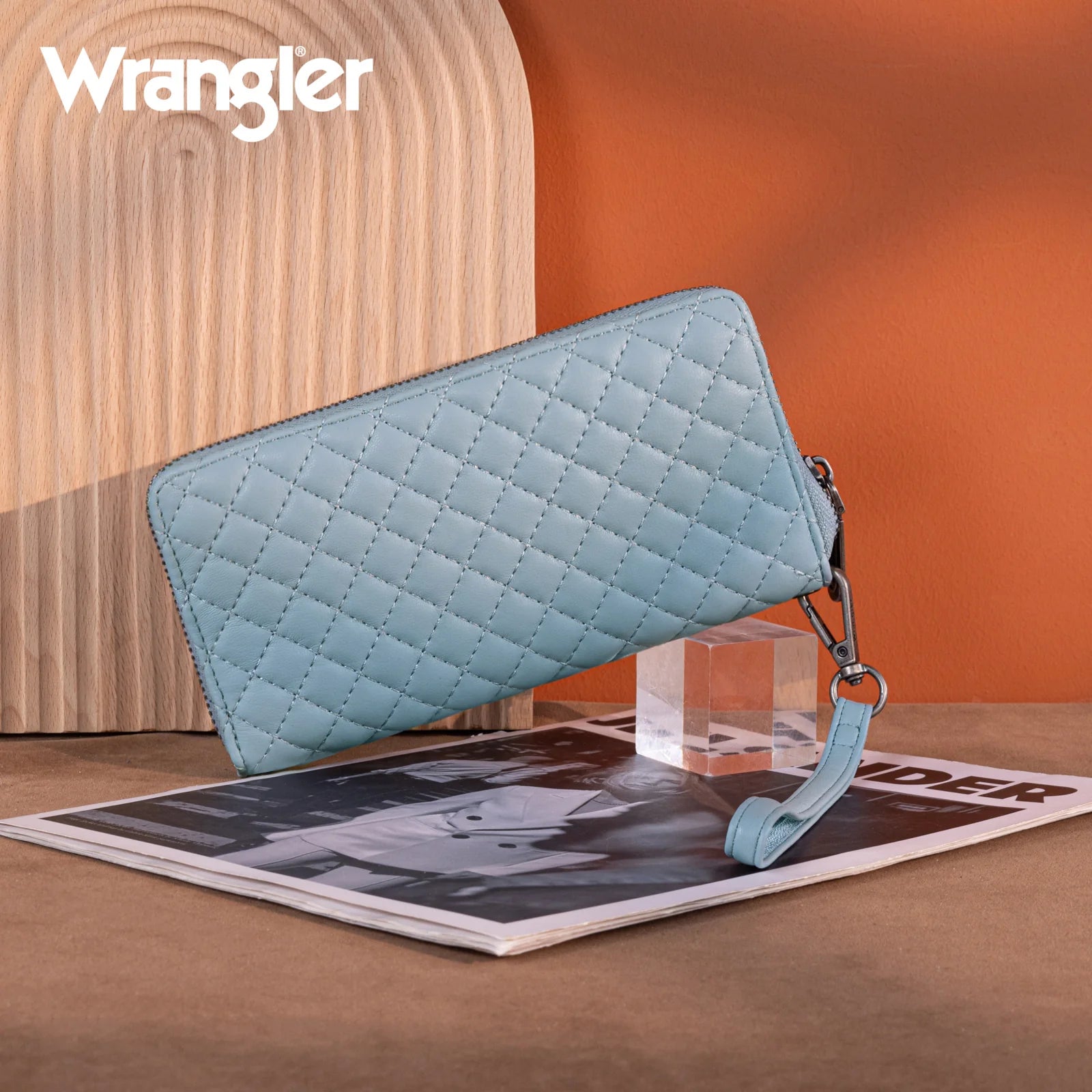 Portefeuille/bracelet RFID matelassé Wrangler - Jean