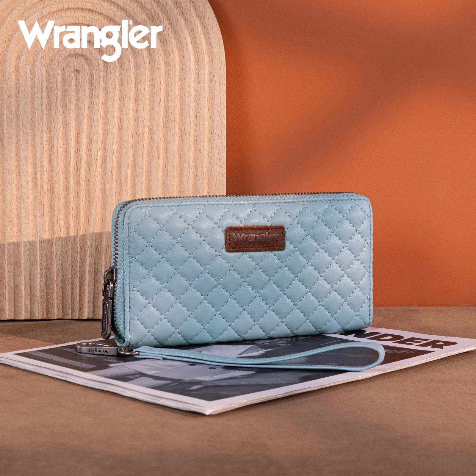 Portefeuille/bracelet RFID matelassé Wrangler - Jean