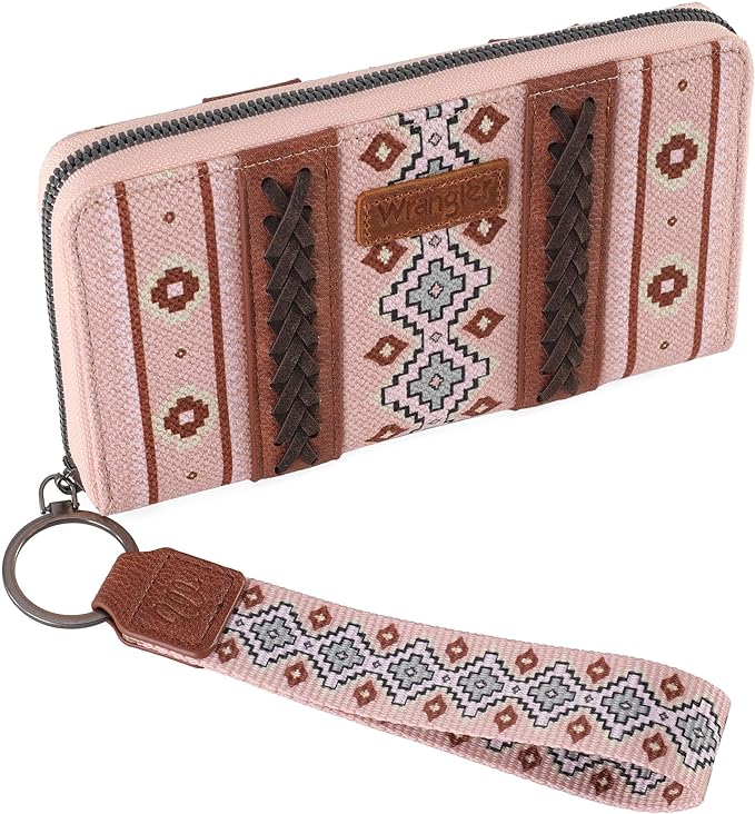 Portefeuille Wrangler sud-ouest Art Print - Rose