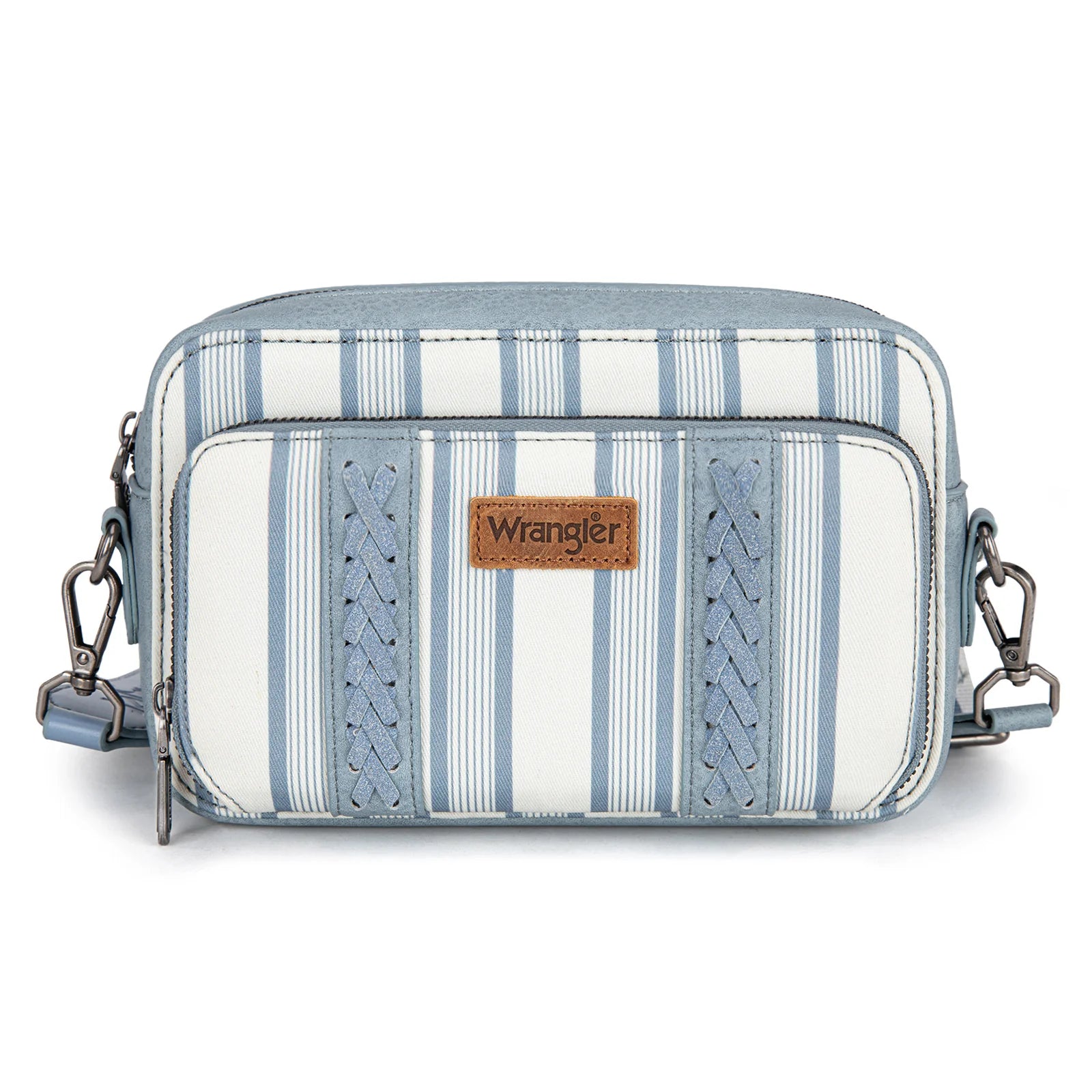 Sac à bandoulière Wrangler à rayures et imprimé avec compartiment portefeuille - Jean