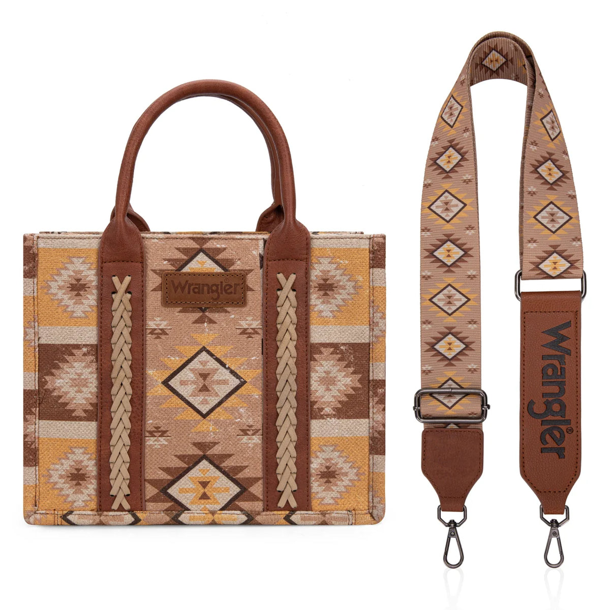 Wrangler Aztec Pattern Dual Sided Print - Tote/Crossbody