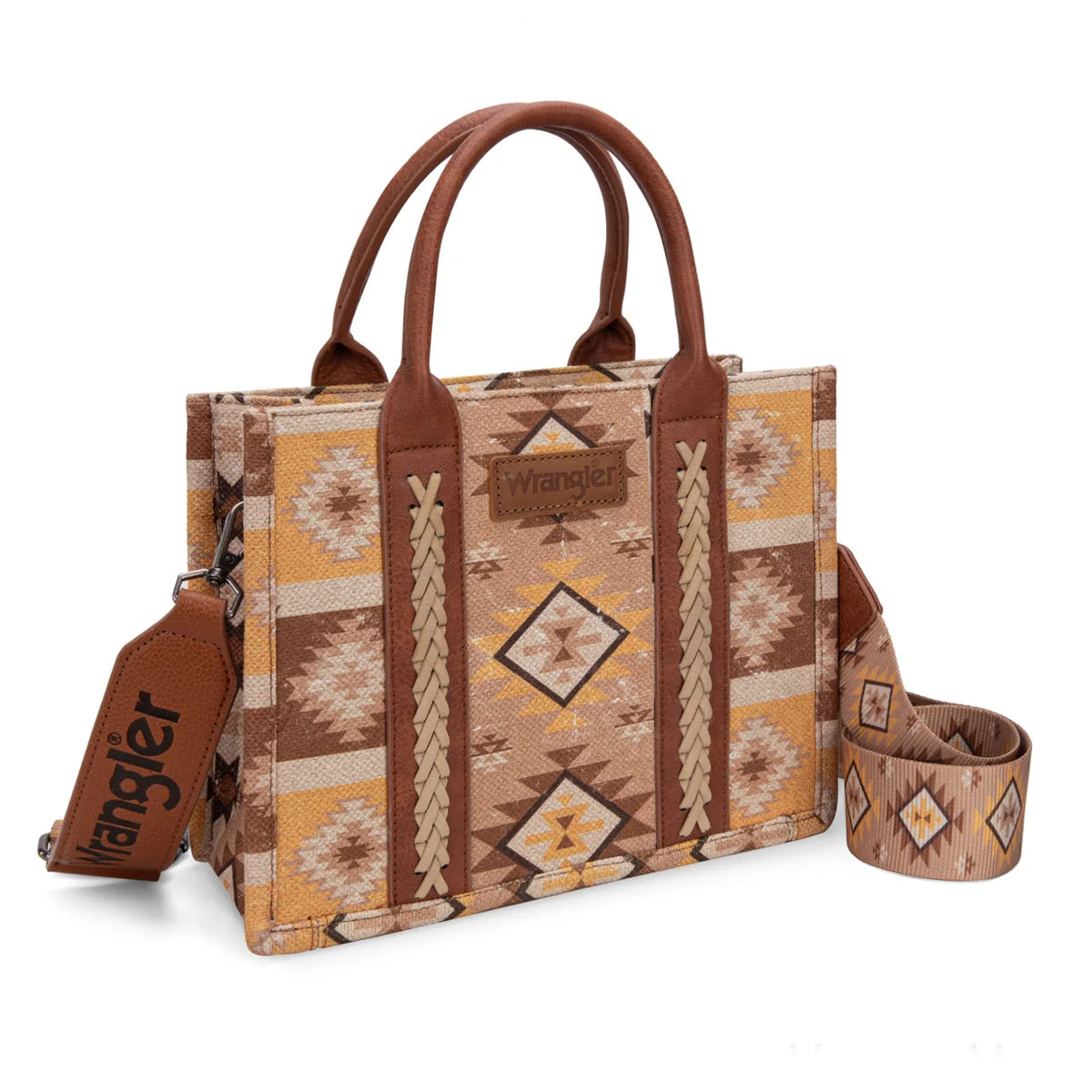Wrangler Aztec Pattern Dual Sided Print - Tote/Crossbody