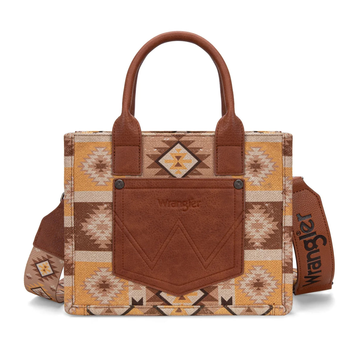 Wrangler Aztec Pattern Dual Sided Print - Tote/Crossbody