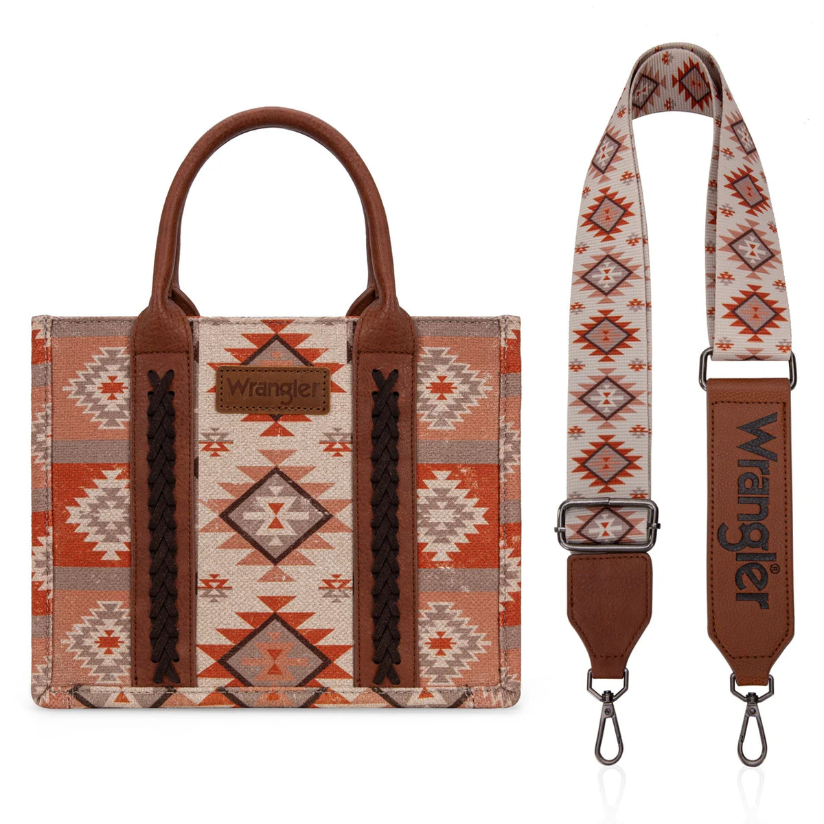 Wrangler Aztec Pattern Dual Sided Print - Tote/Crossbody