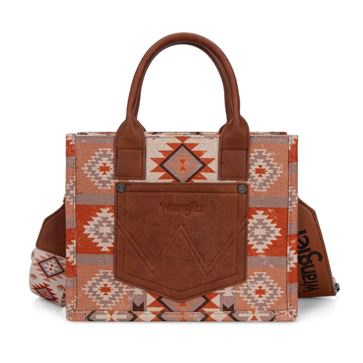 Wrangler Aztec Pattern Dual Sided Print - Tote/Crossbody