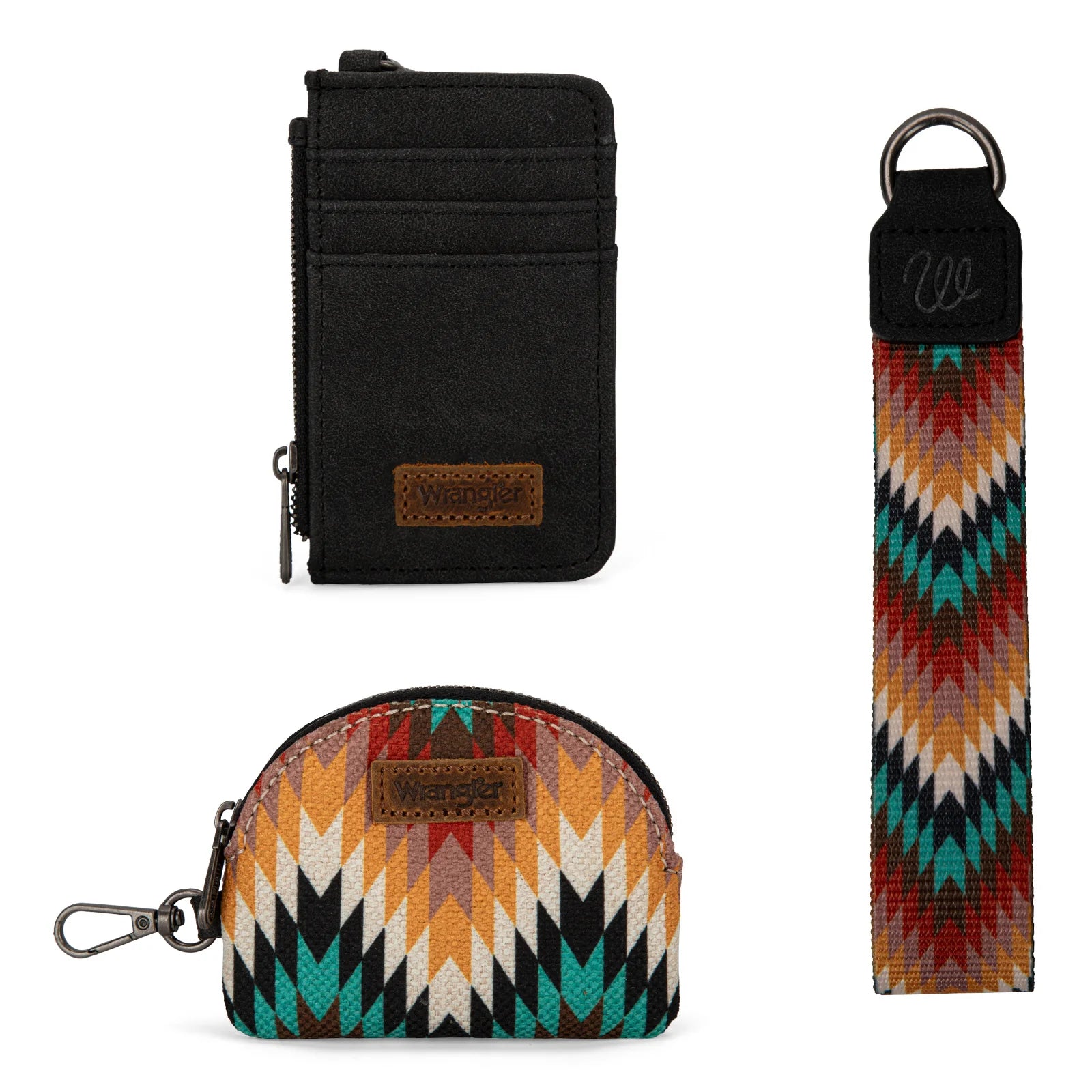 Pochette double avec motif artistique Wrangler sud-ouest - Noir