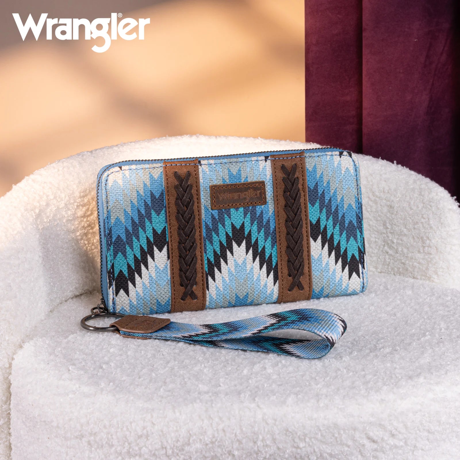 Portefeuille Wrangler Southwestern Art Print - Jean