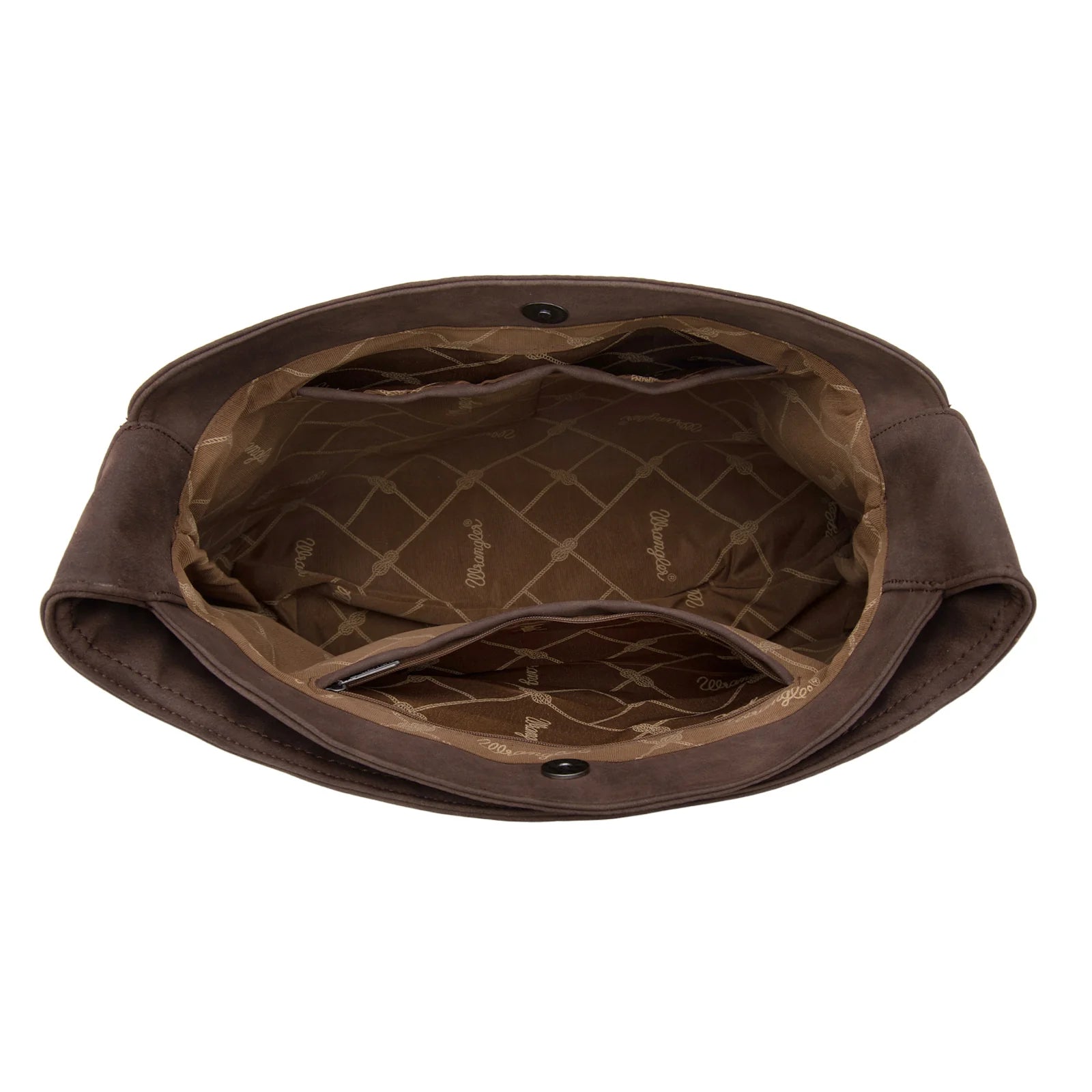 Wrangler Fringe Studded Hobo Bag - Coffee