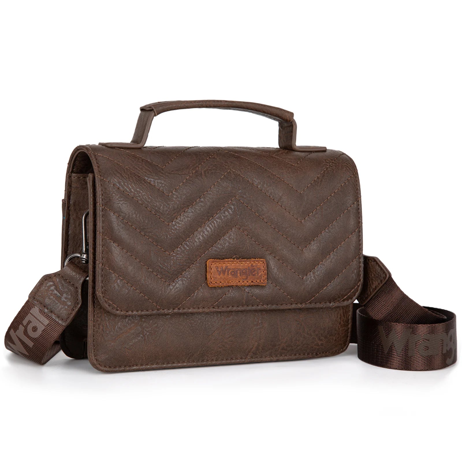 Ensemble 3 pièces Wrangler : mini sac bandoulière, portefeuille et porte-cartes à poignée supérieure - CF