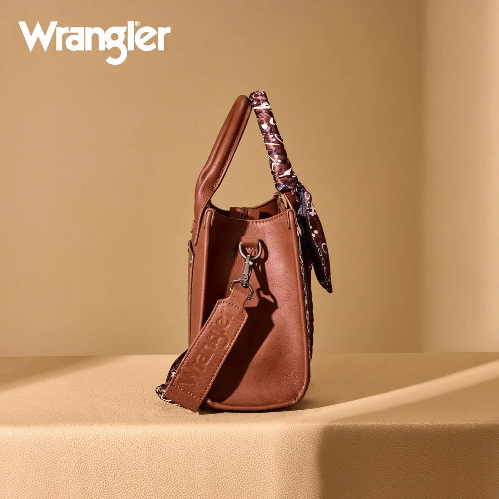 Wrangler Braided Paisley Bandana Tote Bag