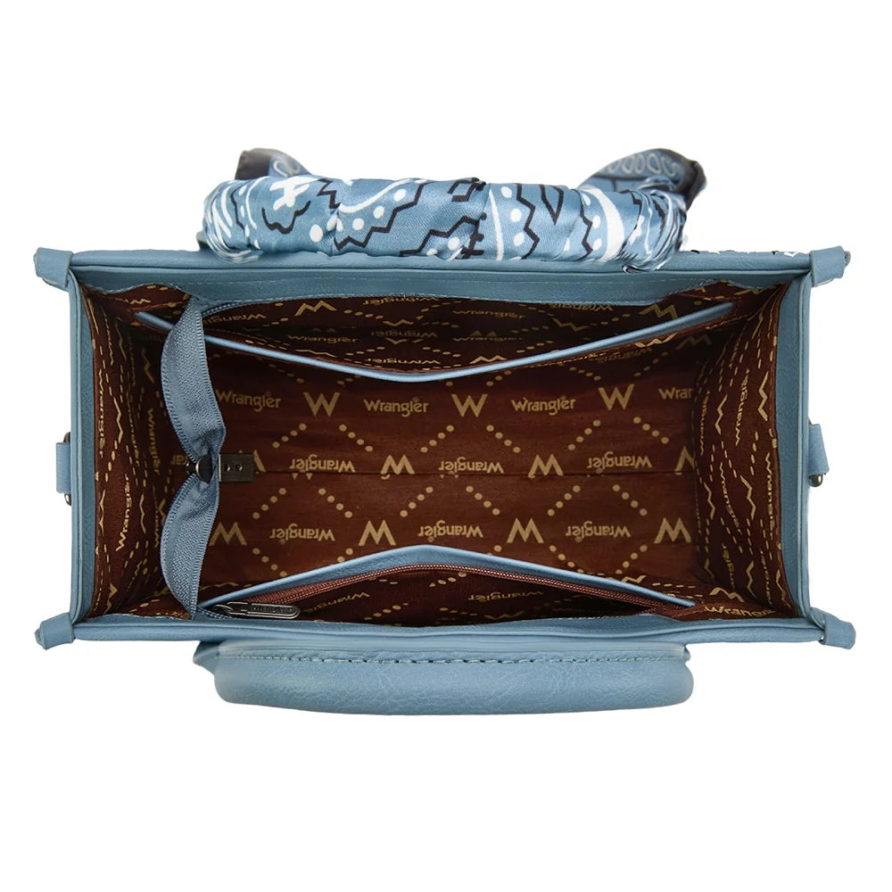 Wrangler Braided Paisley Bandana Tote Bag