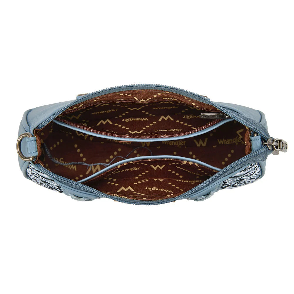 Wrangler Braided Paisley Bandana Shoulder Bag - Jean