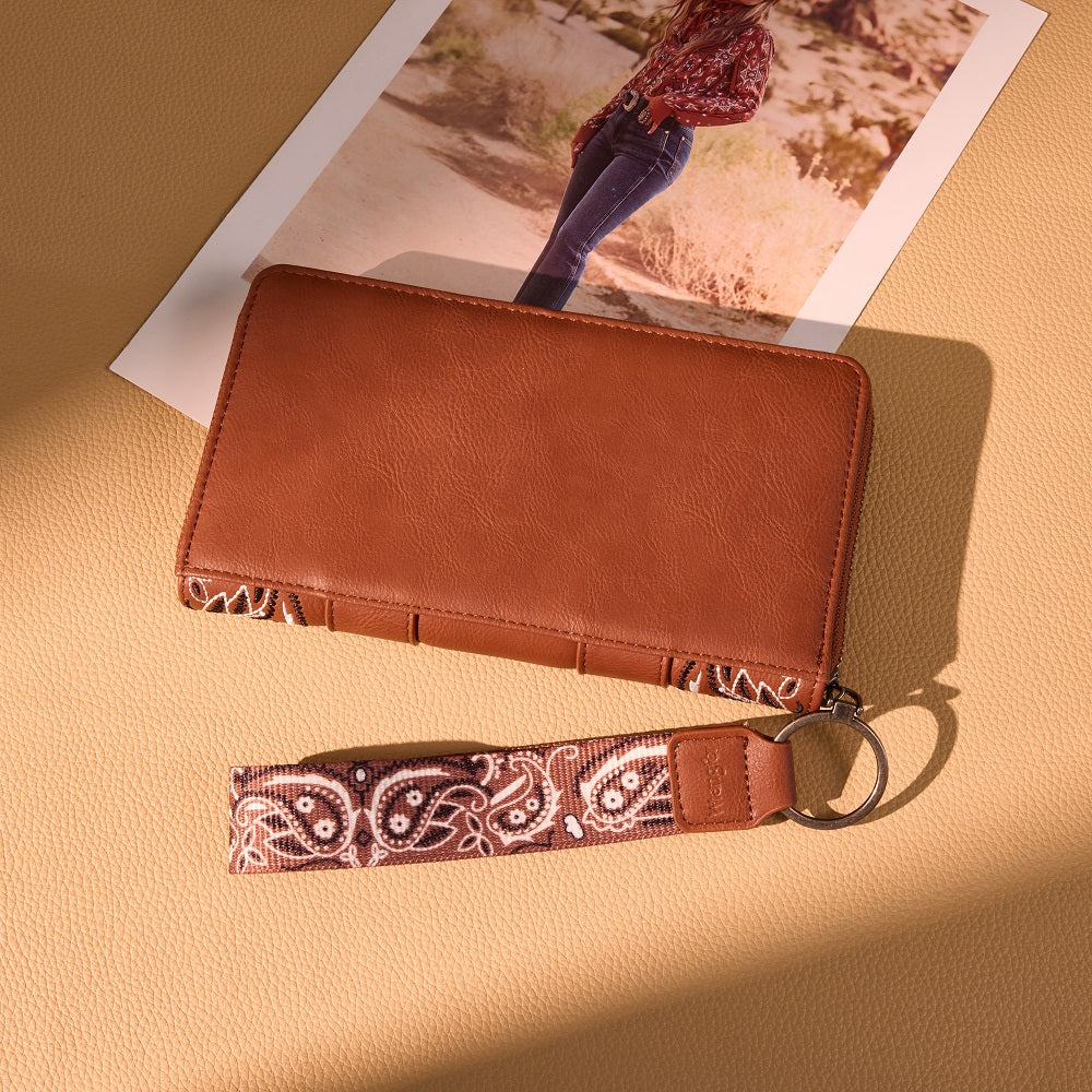 Wrangler Braided Paisley Bandana Wallet