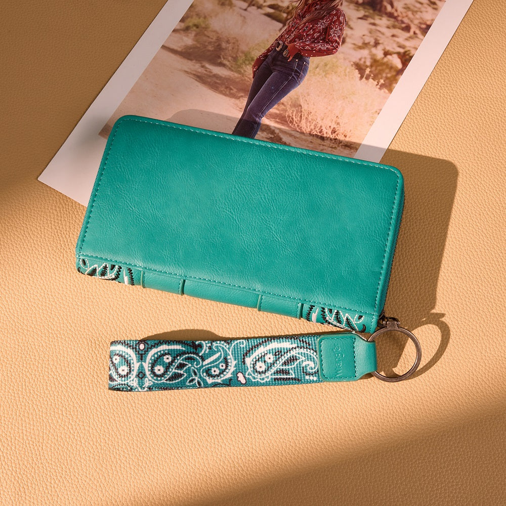 Wrangler Braided Paisley Bandana Wallet