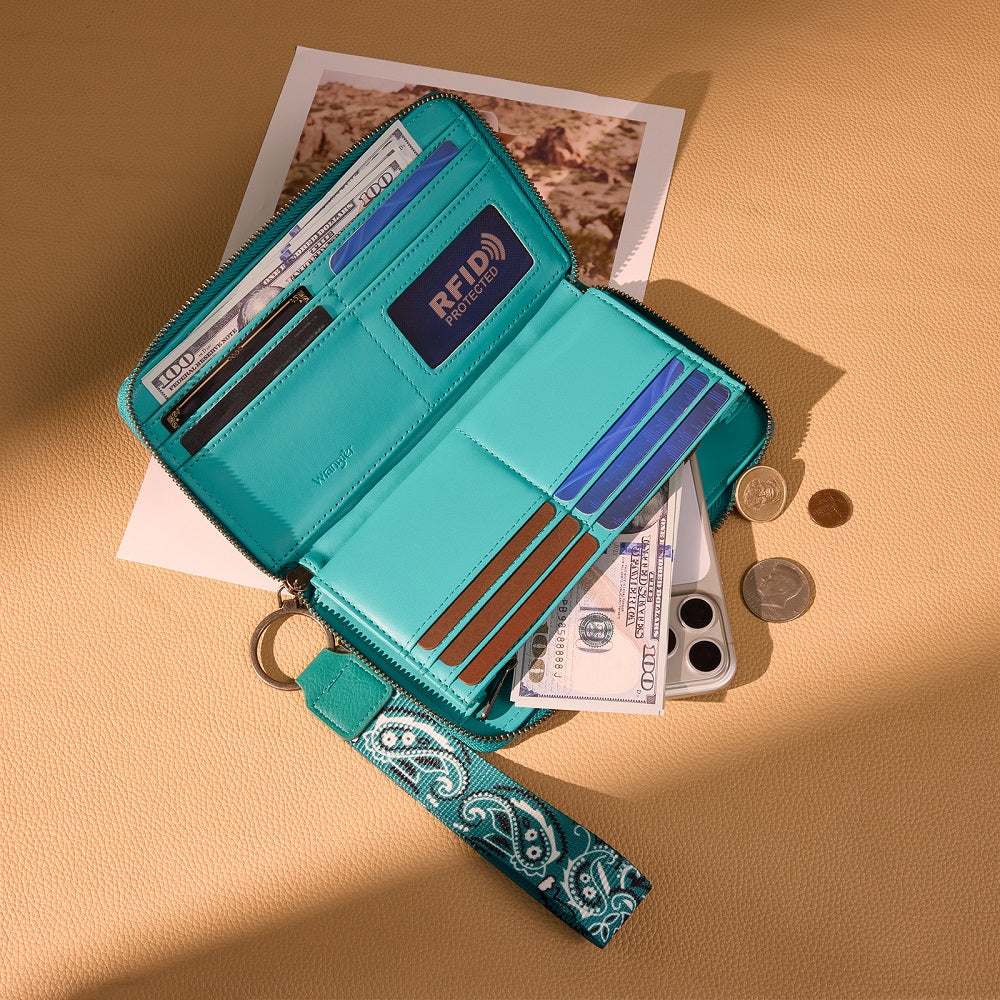 Wrangler Braided Paisley Bandana Wallet