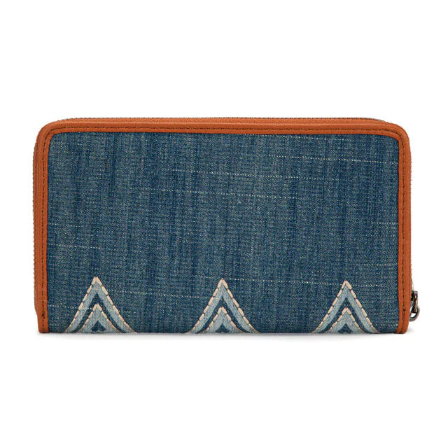 Wrangler Aztec Studded Wallet/Wristlet - Jean