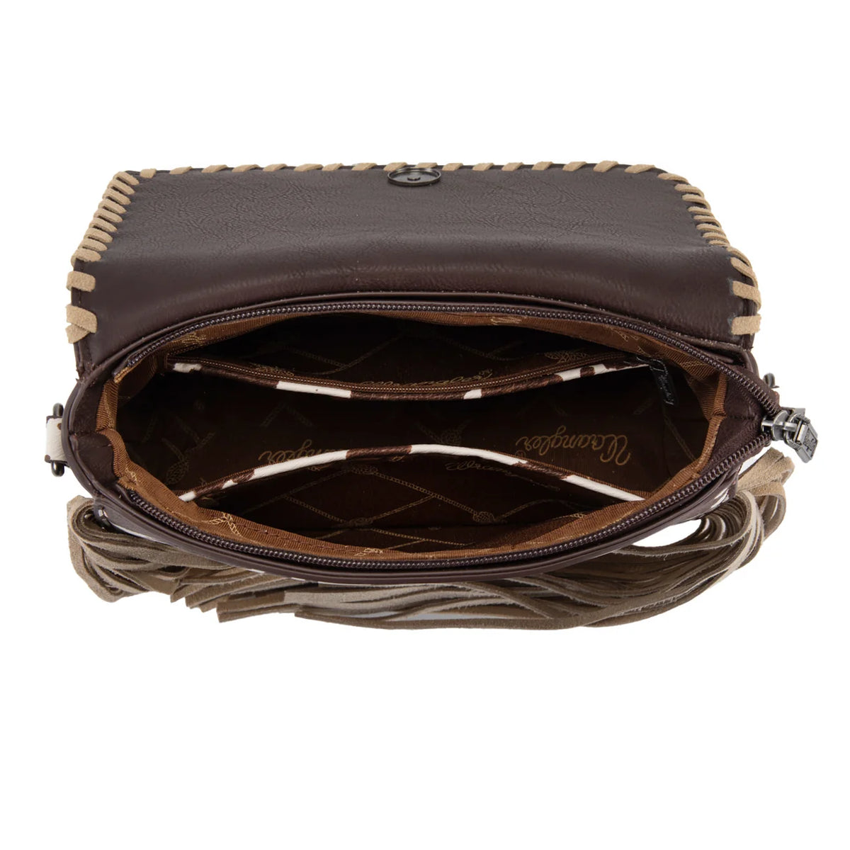 Wrangler Sac Bandoulière à Franges Imprimé Vache