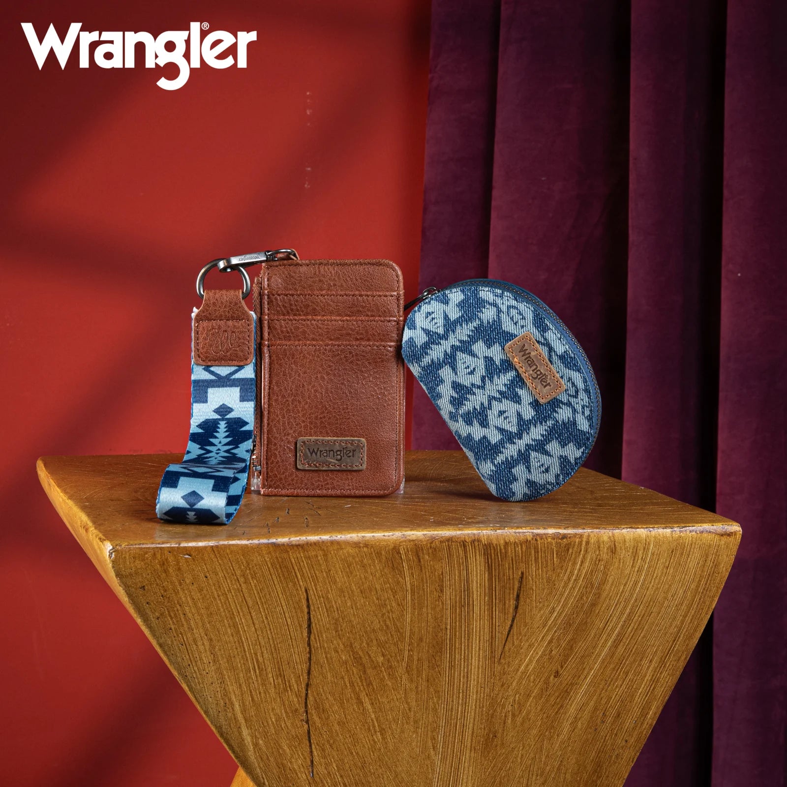 Pochette double avec motif artistique Wrangler Southwestern - Jean