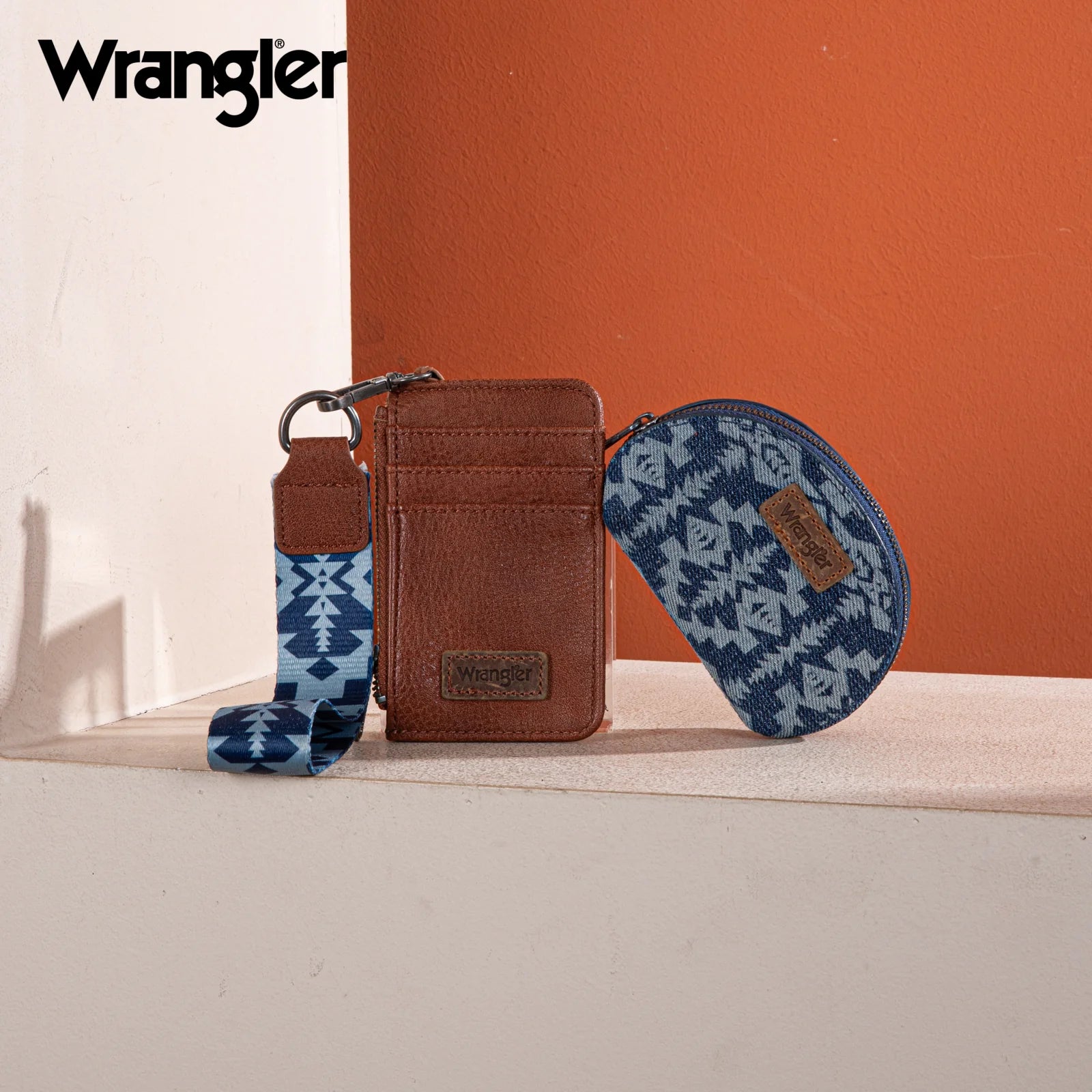 Pochette double avec motif artistique Wrangler Southwestern - Jean