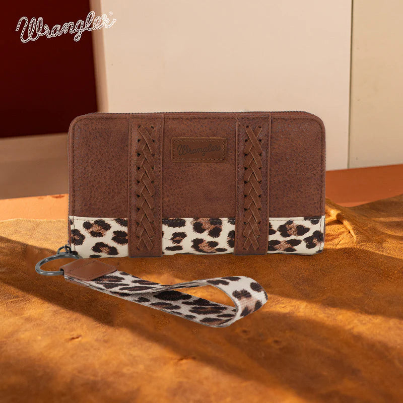 Wrangler Leopard/Cow Print Wallet