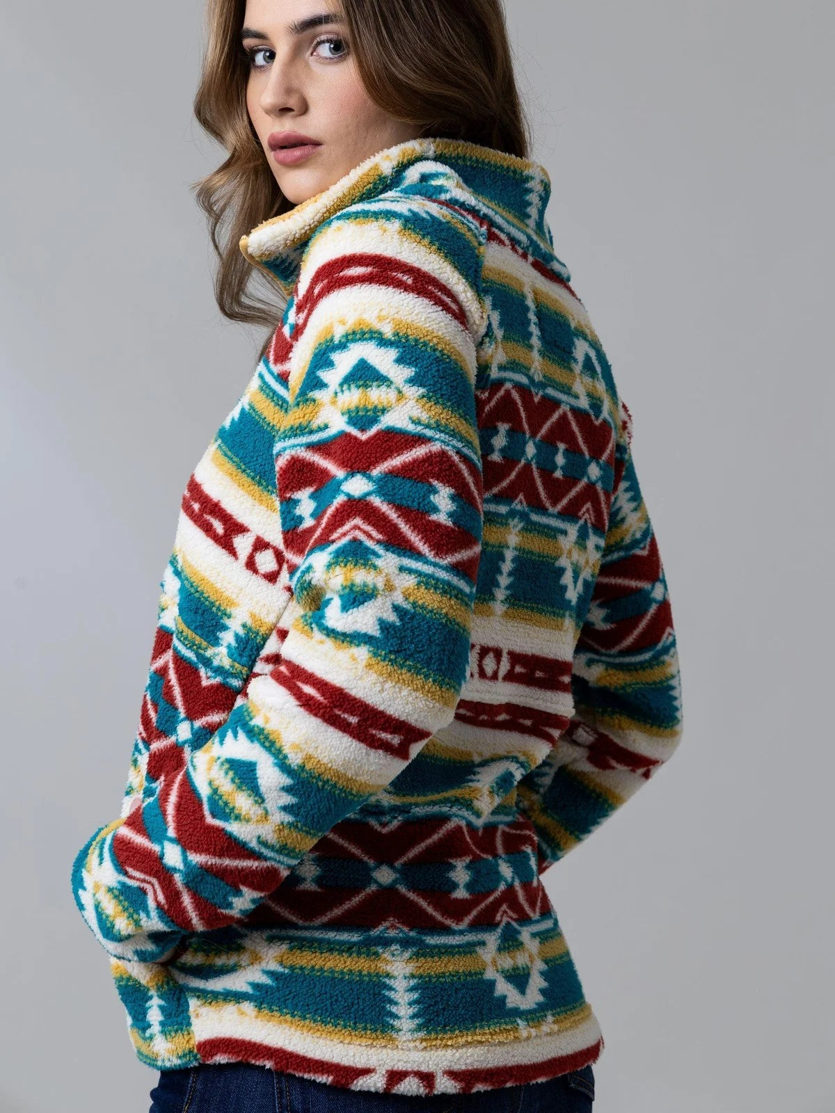 Kimes Ranch Roswell Polar Fleece - Teal Matcha