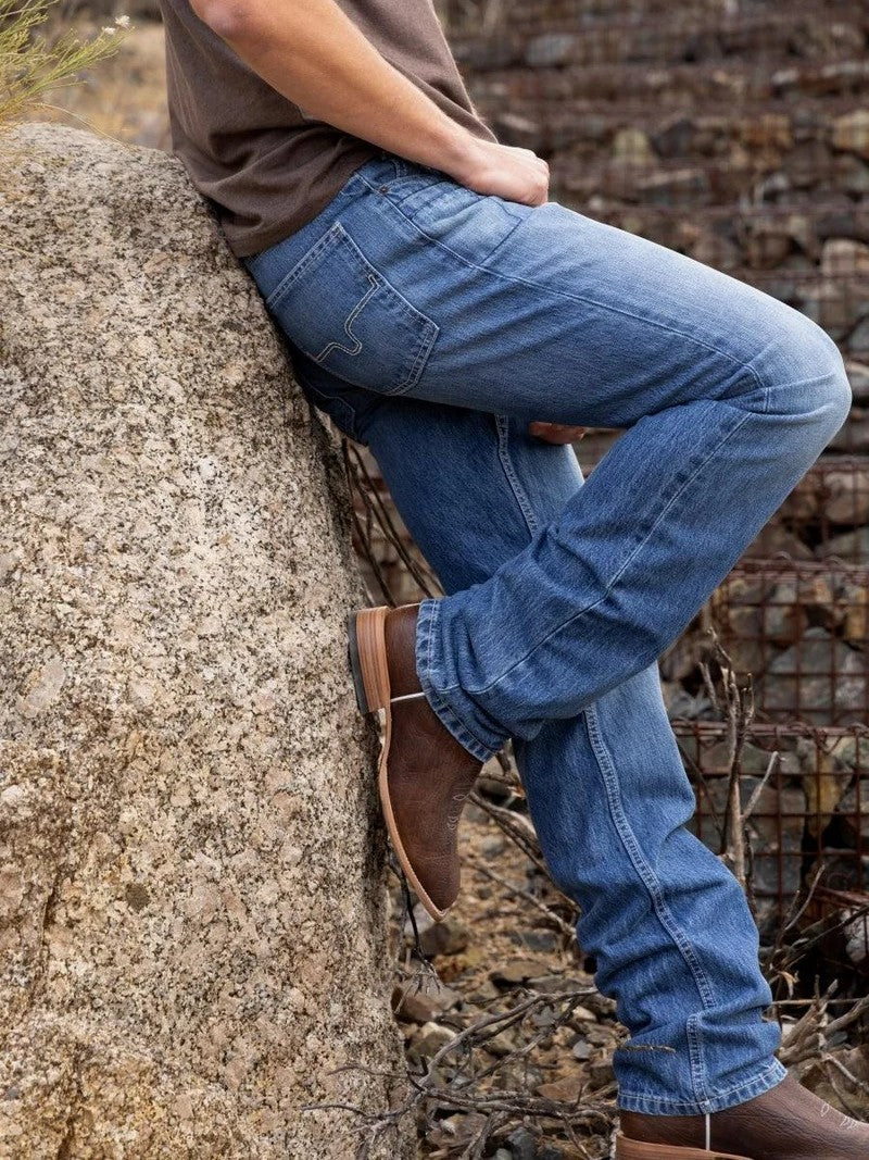 Kimes Ranch James – Jeans pour homme à coupe droite et évasée pour bottes