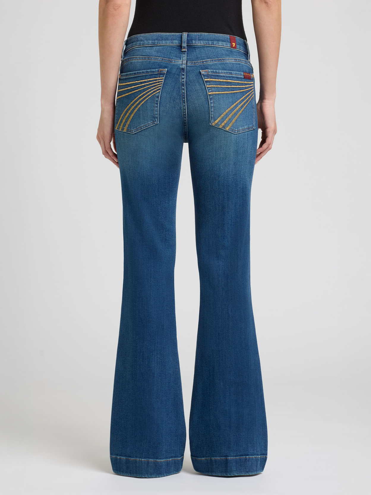 7 For All Mankind Dojo in Retro Gold Fade