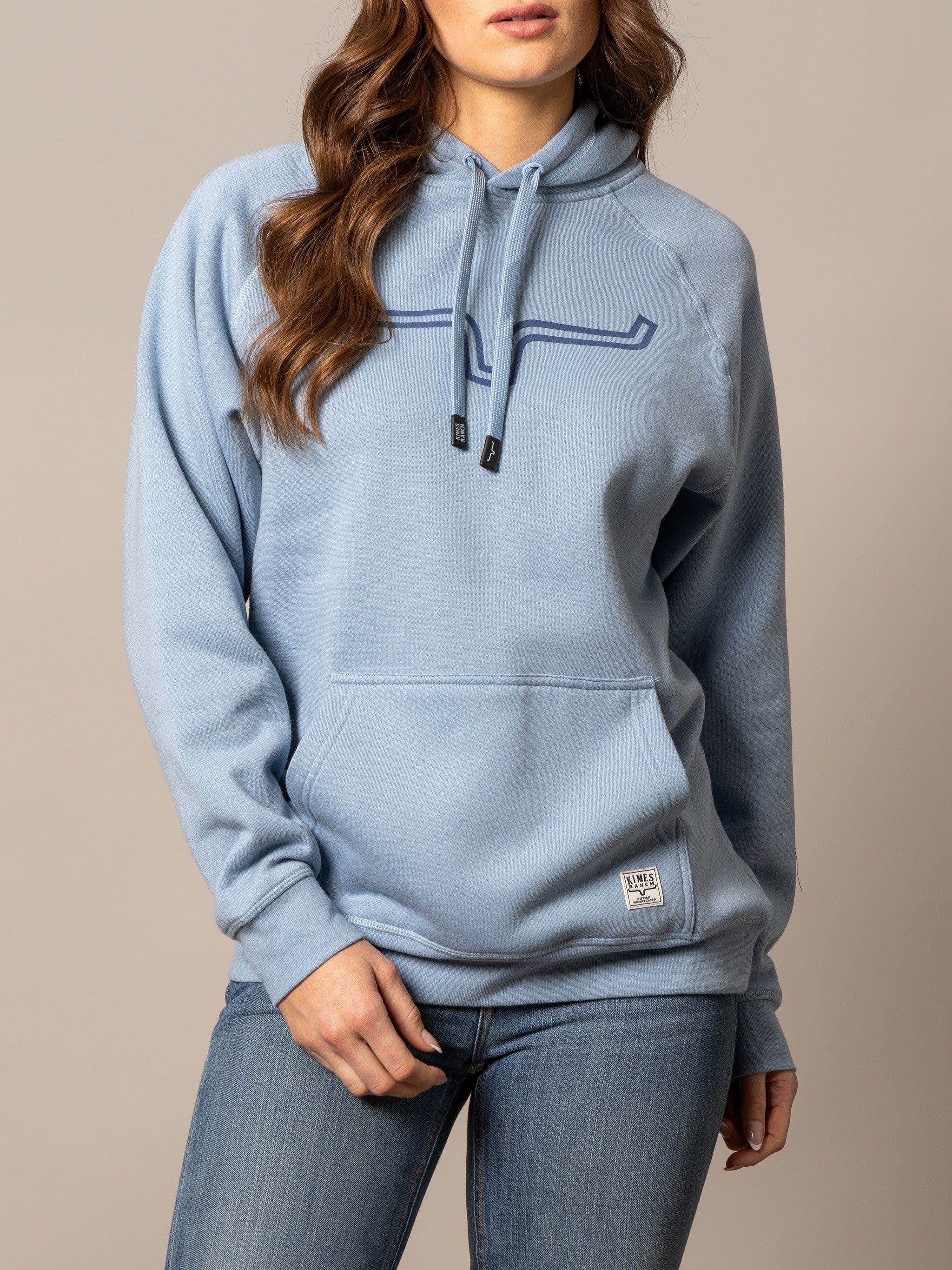 Kimes Ranch Ladies Outlier Hoodie - Carbon Blue