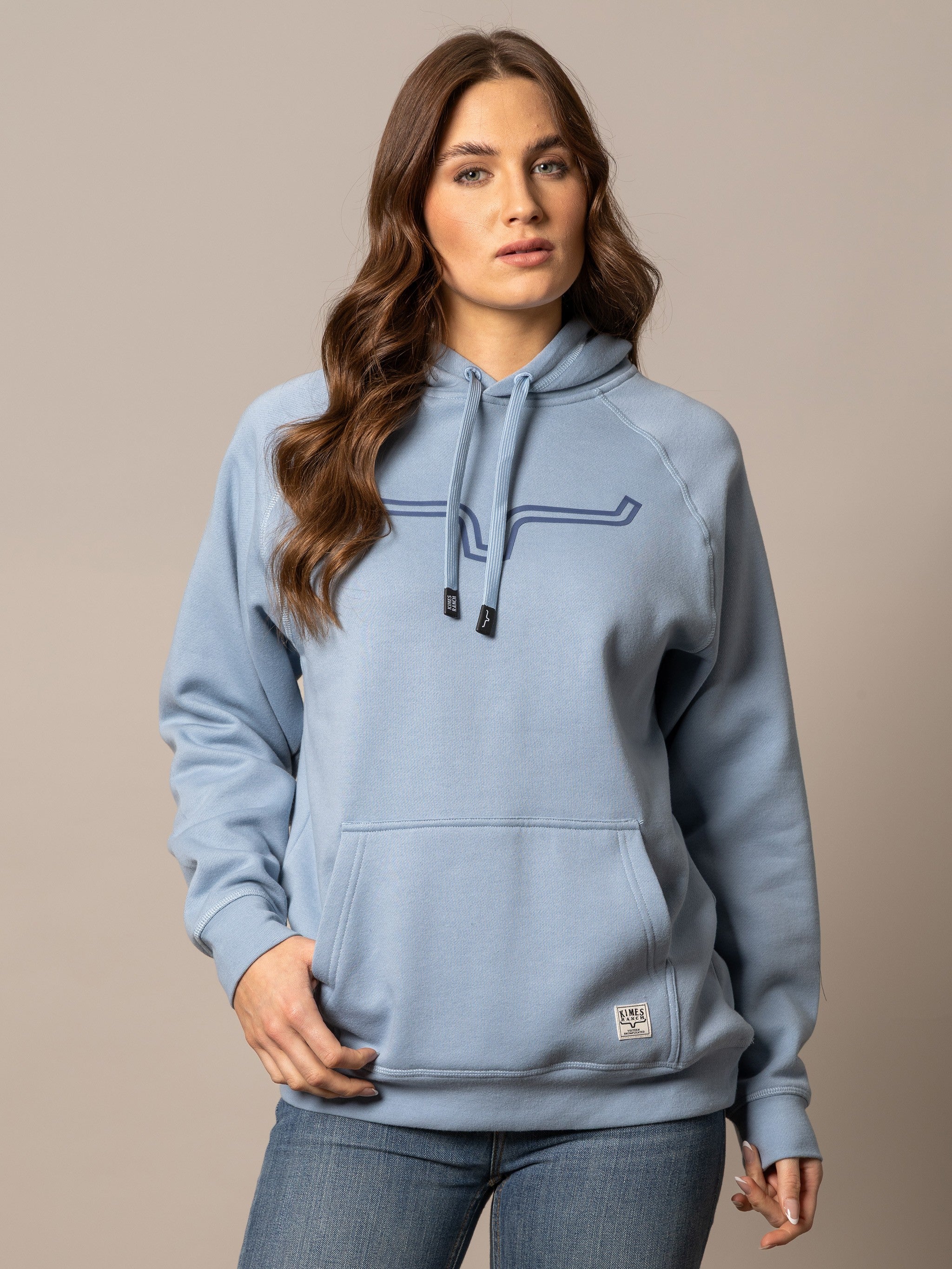 Kimes Ranch Ladies Outlier Hoodie - Carbon Blue